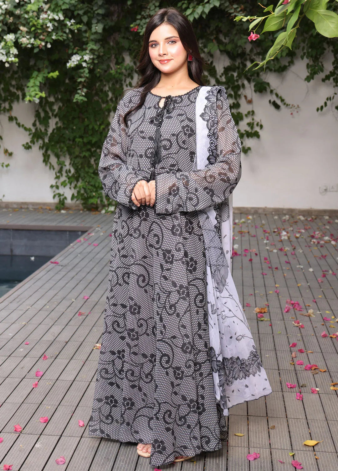 Nazmina Pret Casual Chiffon 2 Piece Frock FRT-87