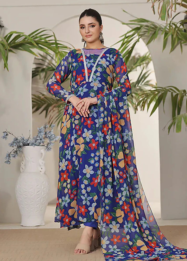 Nazmina Pret Casual Chiffon 2 Piece Suit Allure Bliss FRT-58