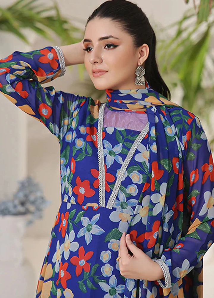 Nazmina Pret Casual Chiffon 2 Piece Suit Allure Bliss FRT-58