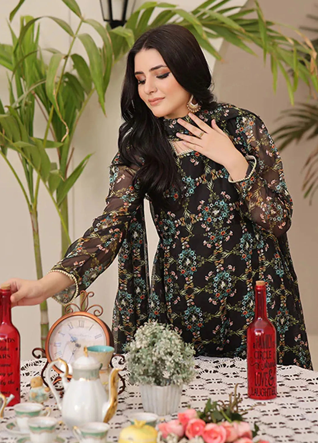Nazmina Pret Casual Chiffon 2 Piece Suit Dazzling Fairy FRT-64