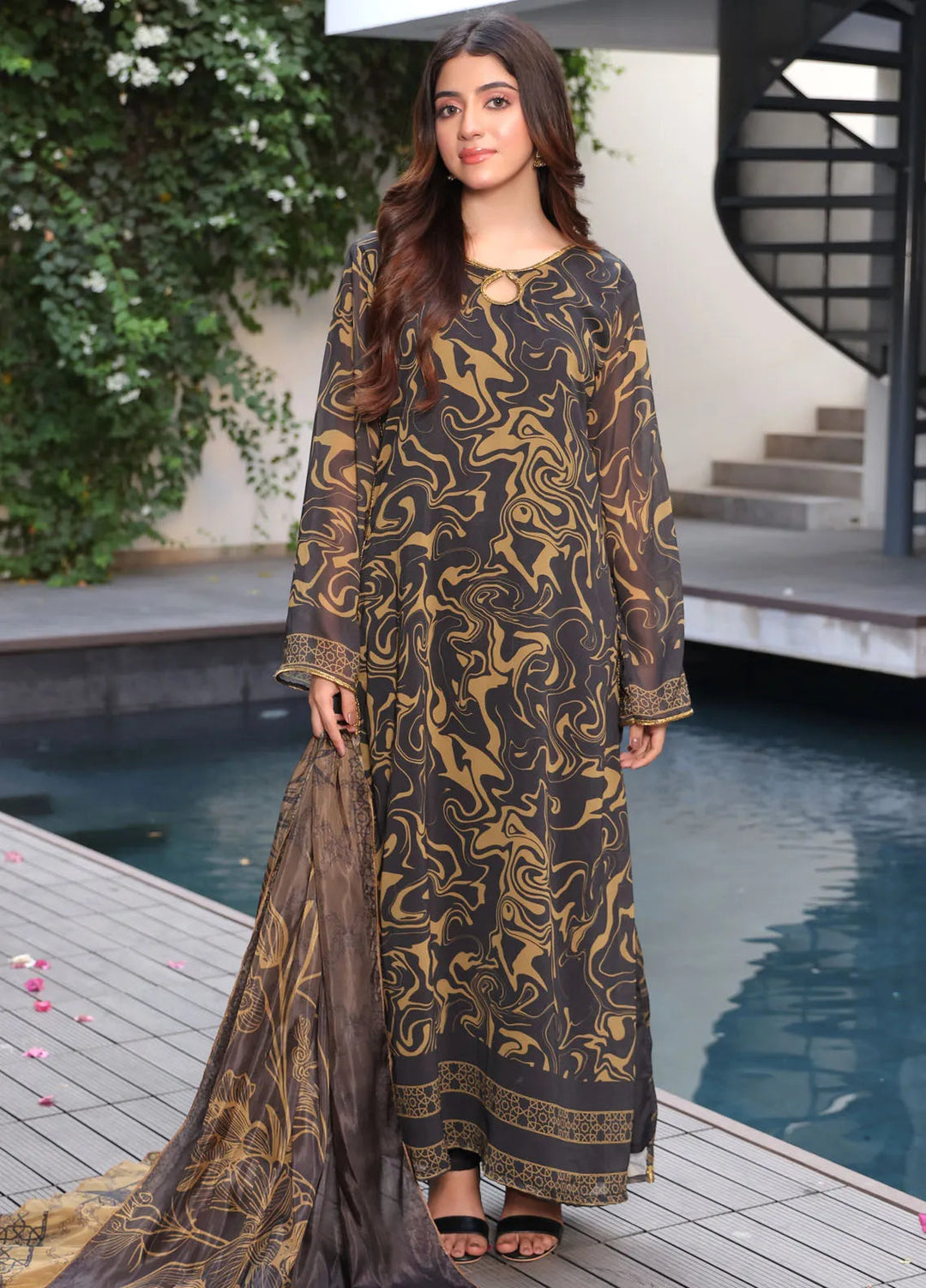 Nazmina Pret Casual Chiffon 2 Piece Suit FR-758