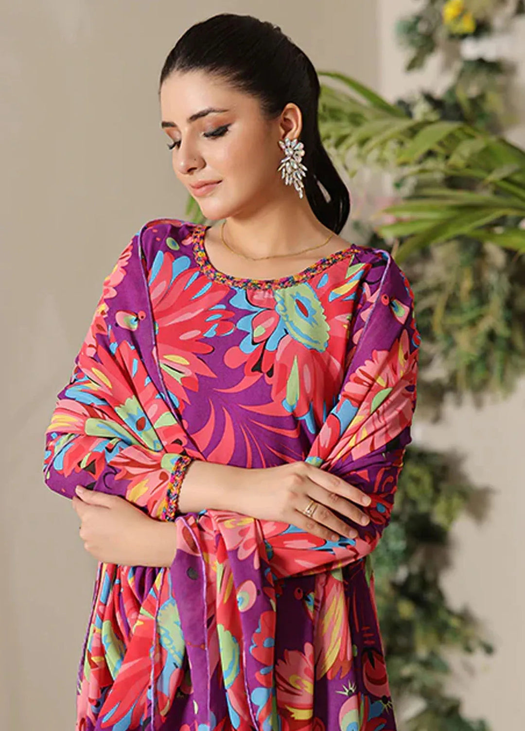 Nazmina Pret Casual Chiffon 2 Piece Suit Move Printed Affair FRT-65