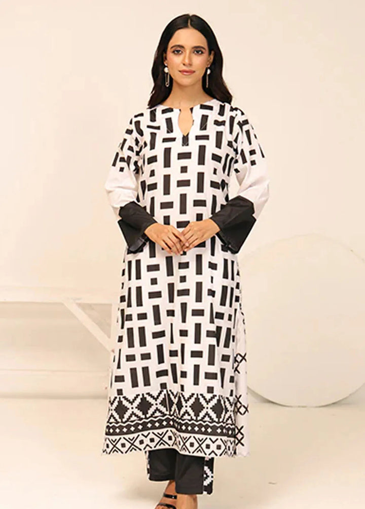 Nazmina Pret Casual Crepe 2 Piece Suit Aura CF-12