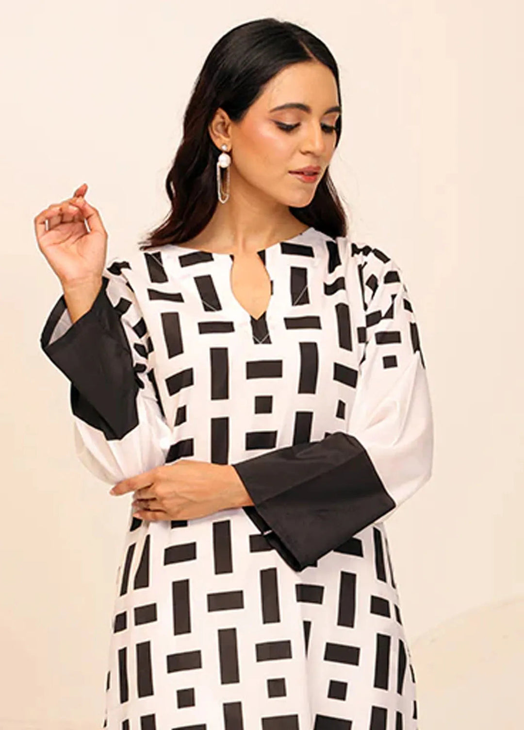 Nazmina Pret Casual Crepe 2 Piece Suit Aura CF-12