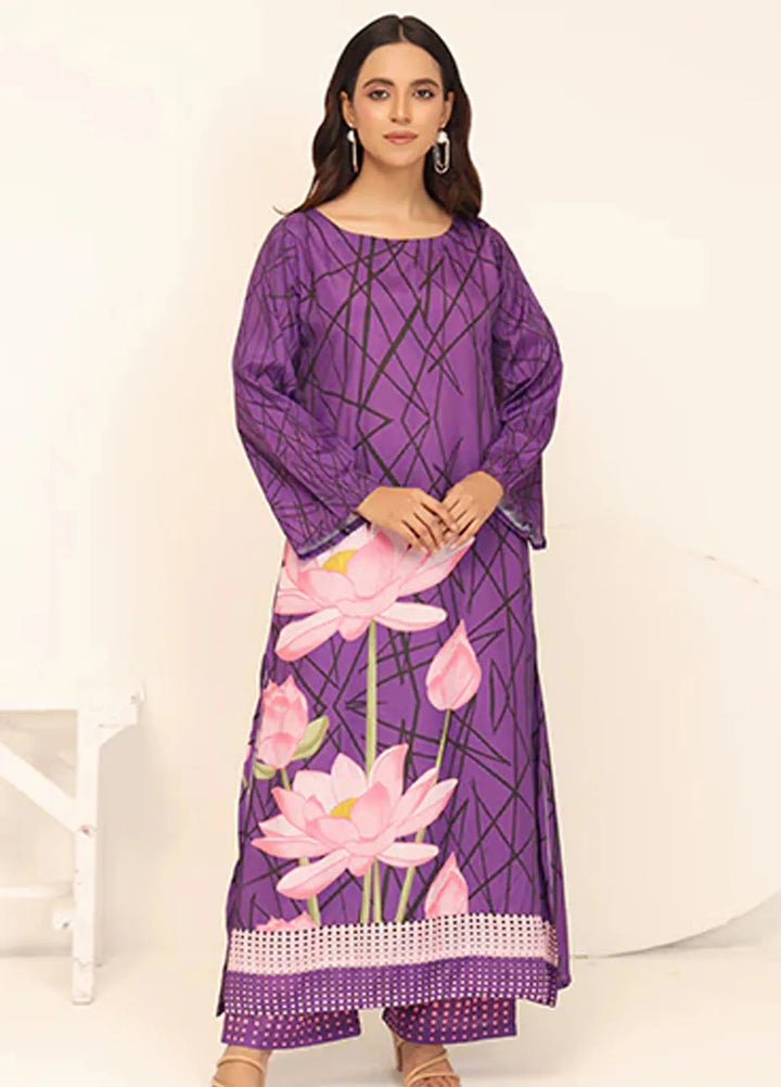 Nazmina Pret Casual Crepe 2 Piece Suit Countryside Bloom CF-02