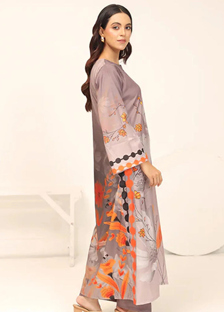 Nazmina Pret Casual Crepe 2 Piece Suit Desert Rose CF-08