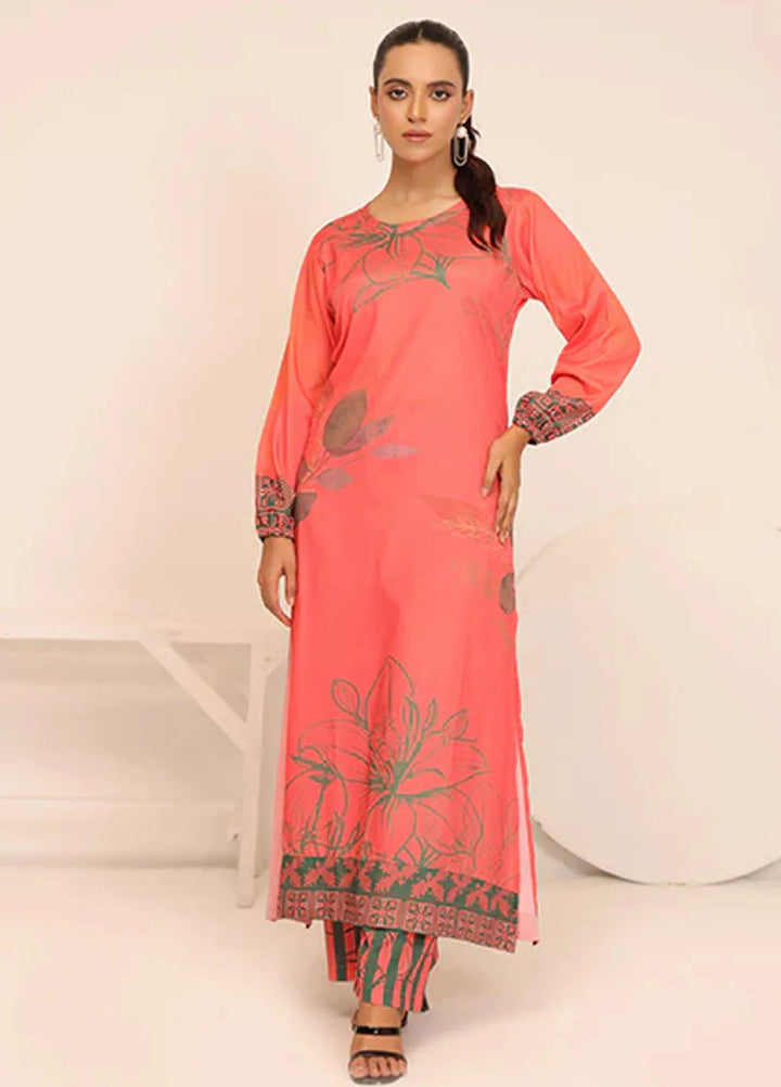 Nazmina Pret Casual Crepe 2 Piece Suit Hoop CF-15