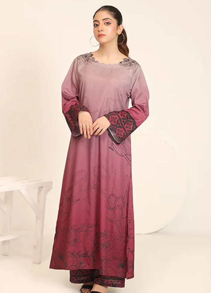 Nazmina Pret Casual Crepe 2 Piece Suit Horizon Bloom CF-16