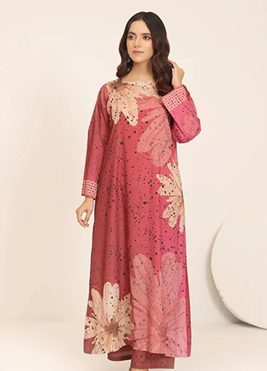 Nazmina Pret Casual Crepe 2 Piece Suit Meadow Breeze CF-20