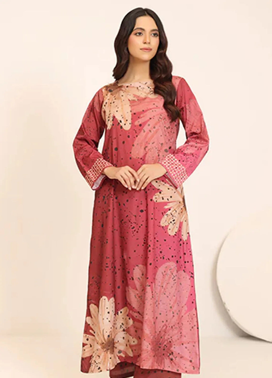 Nazmina Pret Casual Crepe 2 Piece Suit Meadow Breeze CF-20