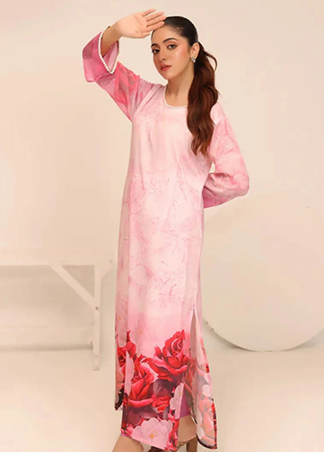 Nazmina Pret Casual Crepe 2 Piece Suit Rebel CF-10