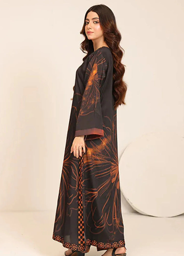 Nazmina Pret Casual Crepe 2 Piece Suit Rusty Black CF-09