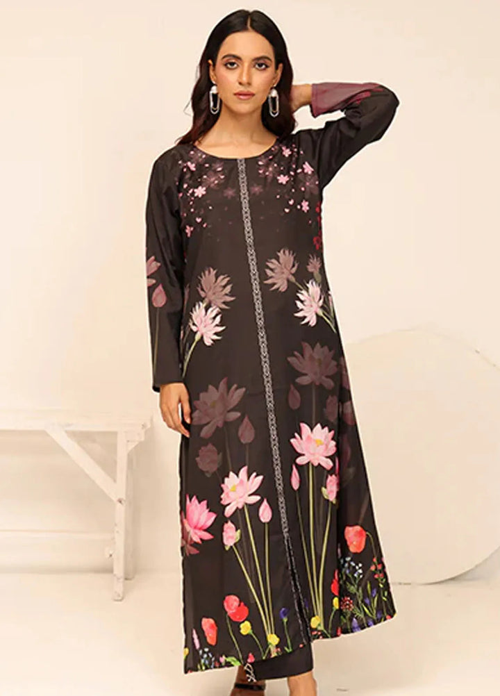 Nazmina Pret Casual Crepe 2 Piece Suit Sienna CF-13