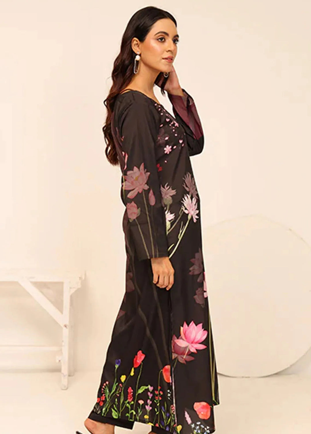 Nazmina Pret Casual Crepe 2 Piece Suit Sienna CF-13