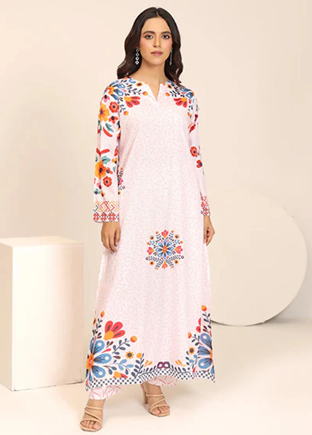 Nazmina Pret Casual Crepe 2 Piece Suit Wild Bloom CF-01