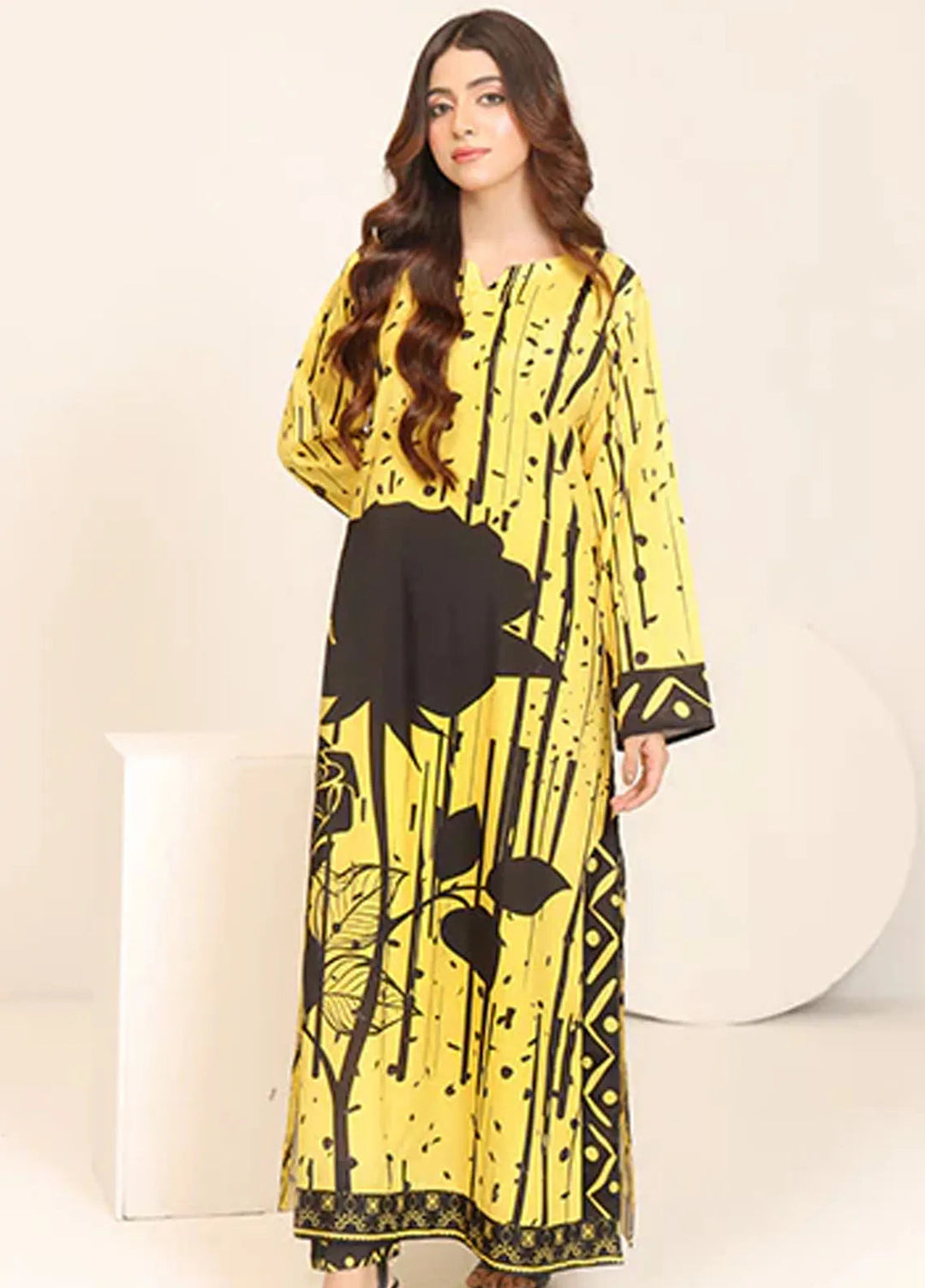 Nazmina Pret Casual Crepe 2 Piece Suit Wildflower CF-03