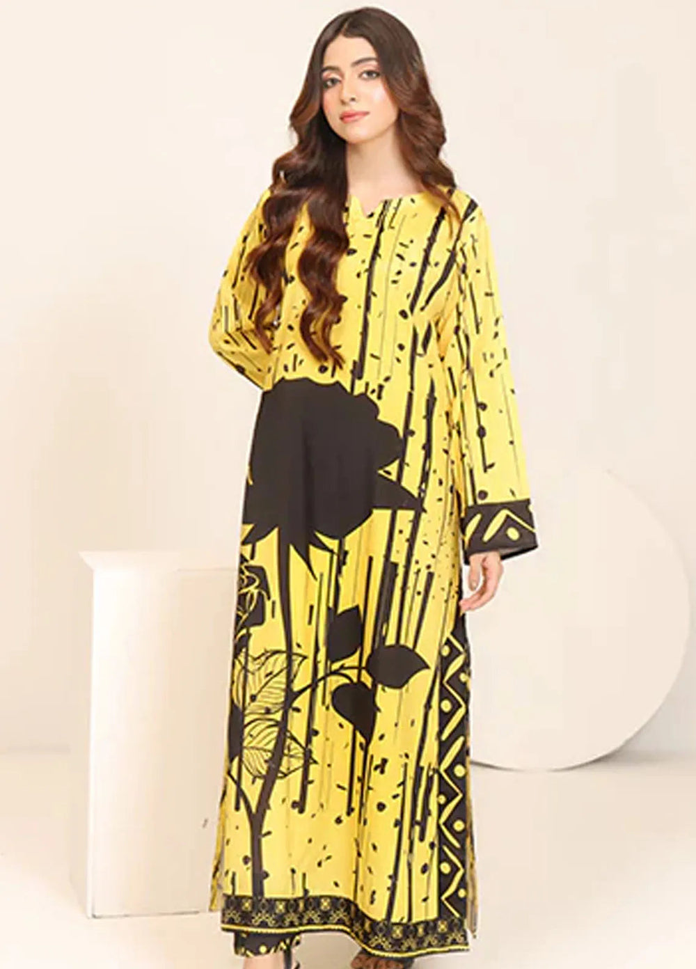 Nazmina Pret Casual Crepe 2 Piece Suit Wildflower CF-03