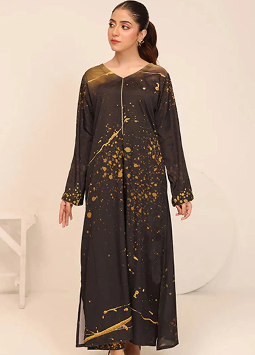 Nazmina Pret Casual Crepe 2 Piece Suit Zade CF-04