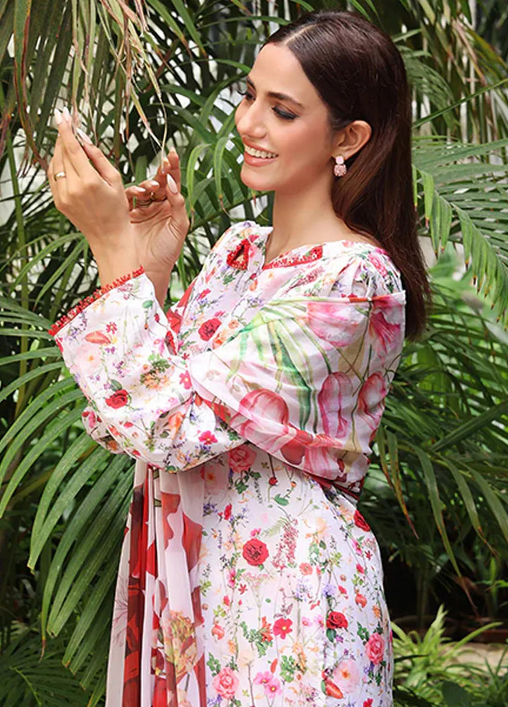 Nazmina Pret Casual Swiss Lawn 3 Piece Suit Idyllic LD-07