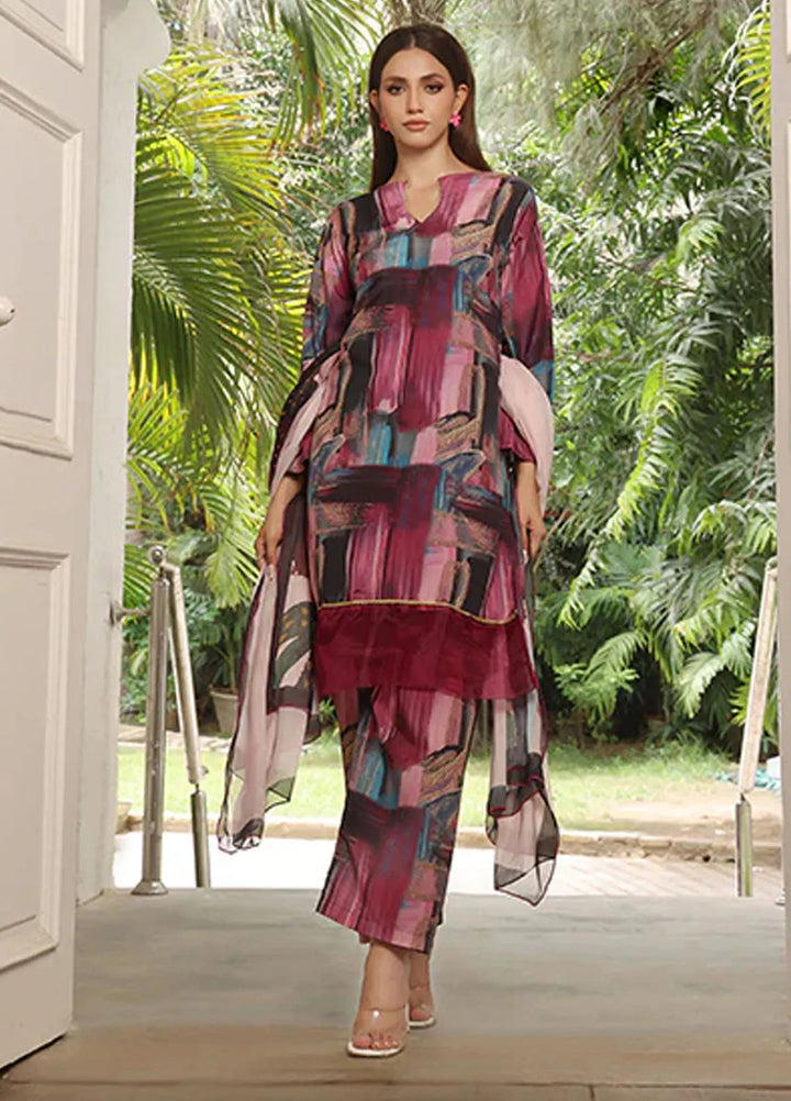 Nazmina Pret Casual Swiss Lawn 3 Piece Suit Limerence LD-08