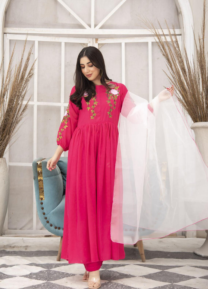 Nazmina Pret  Georgette 3 Piece Dress GLORIOUS NE-46
