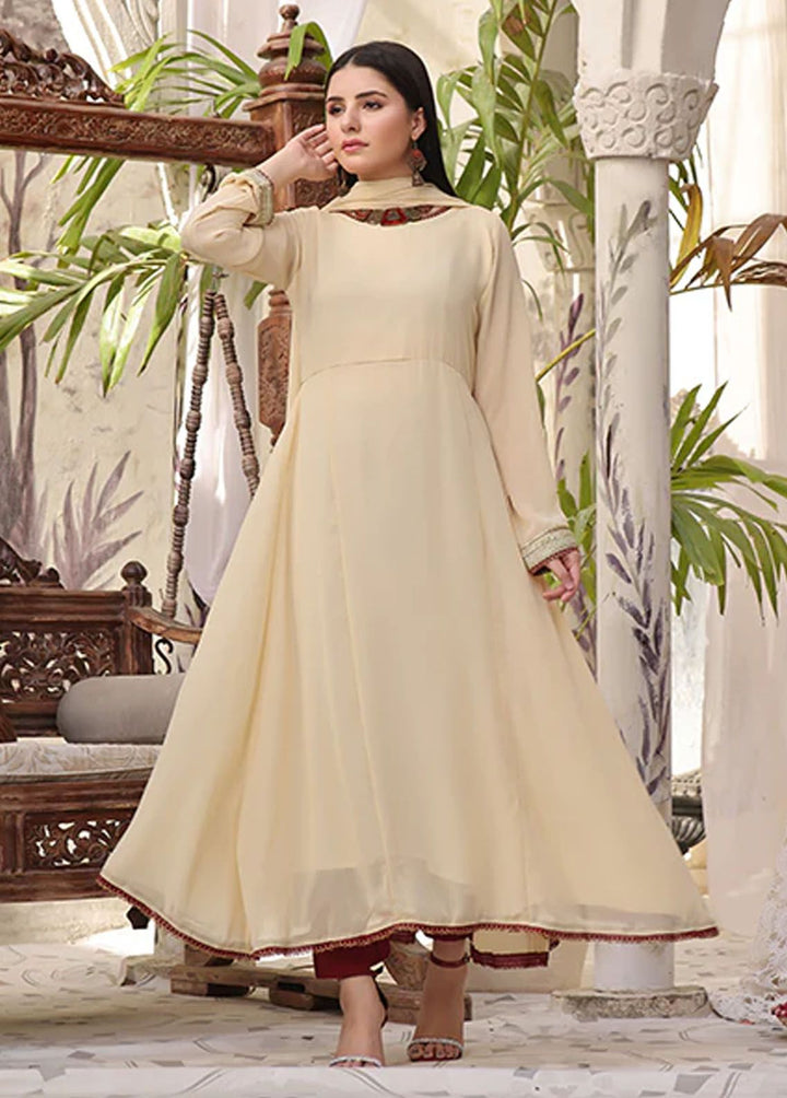 Nazmina Pret Fancy  3 Piece Suit Angelic Frost