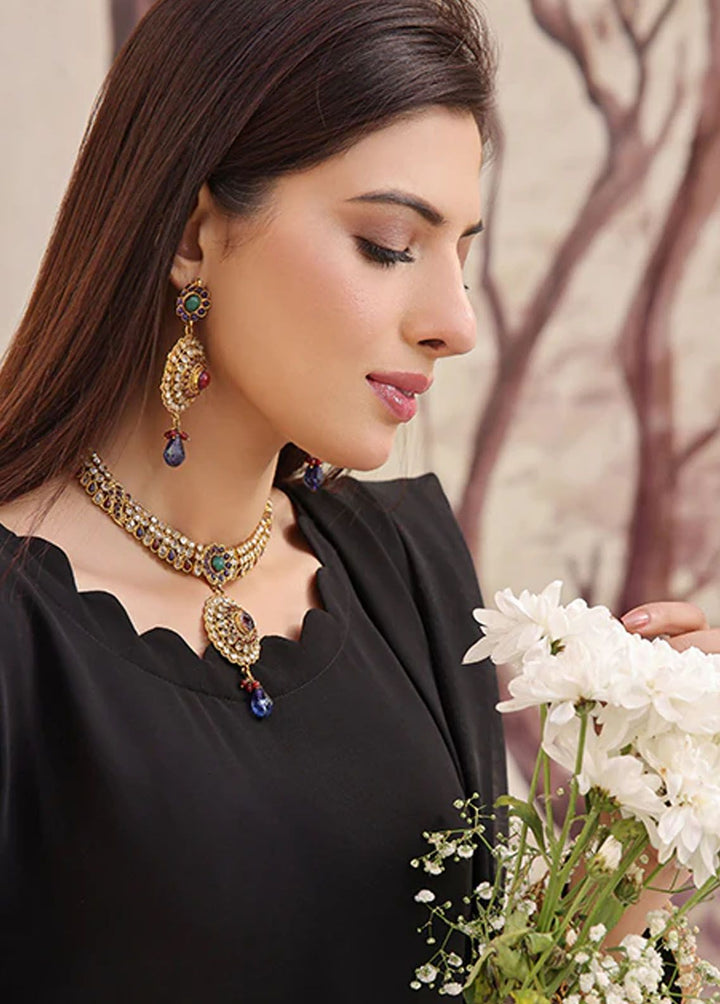 Nazmina Pret Fancy  3 Piece Suit Black Charm