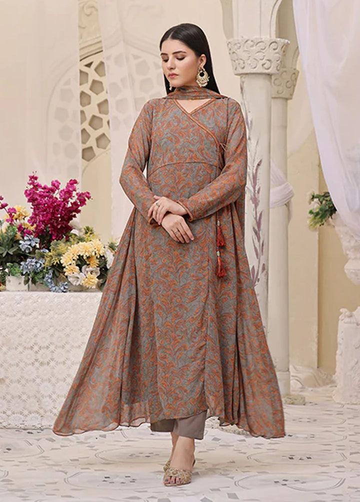 Nazmina Pret Fancy  3 Piece Suit Enchanted Moss