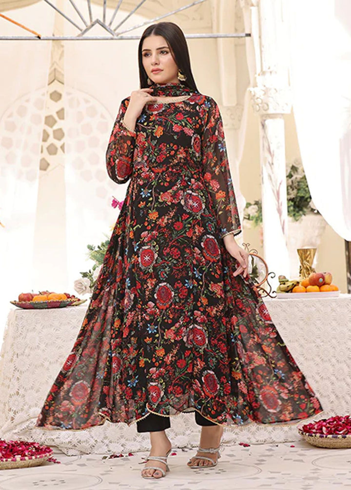 Nazmina Pret Fancy  3 Piece Suit Floral Fantasy