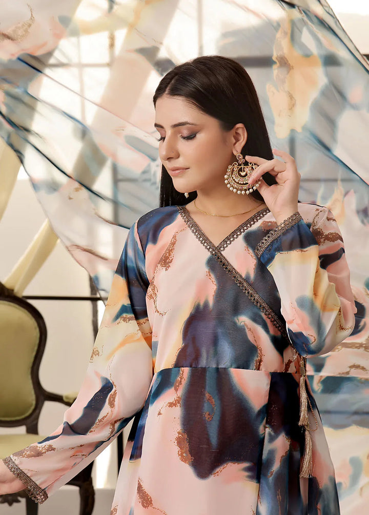 Nazmina Pret Fancy Chiffon 3 Piece Suit FRT-53 Splash Affair