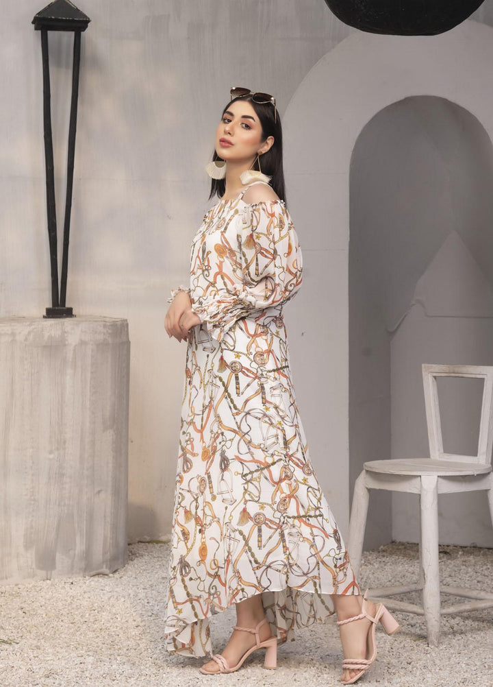 Nazmina Pret  Chiffon Frocks NZ23FM FR-544 Classic Chains