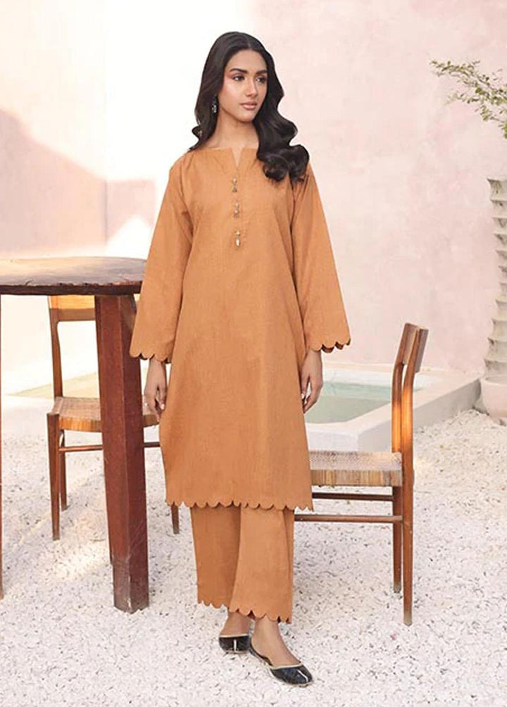Nazmina Pret Casual Khaddar 2 Piece Suit KP-304 Russet Floral Cut