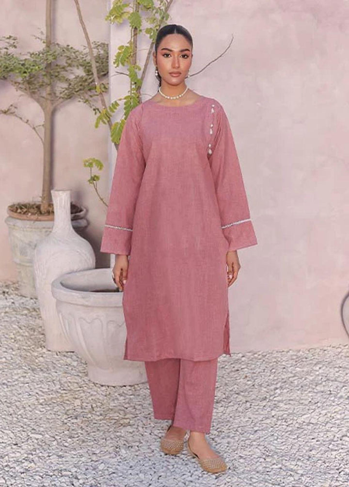 Nazmina Pret Casual Khaddar 2 Piece Suit KP-310 Rouge Blush