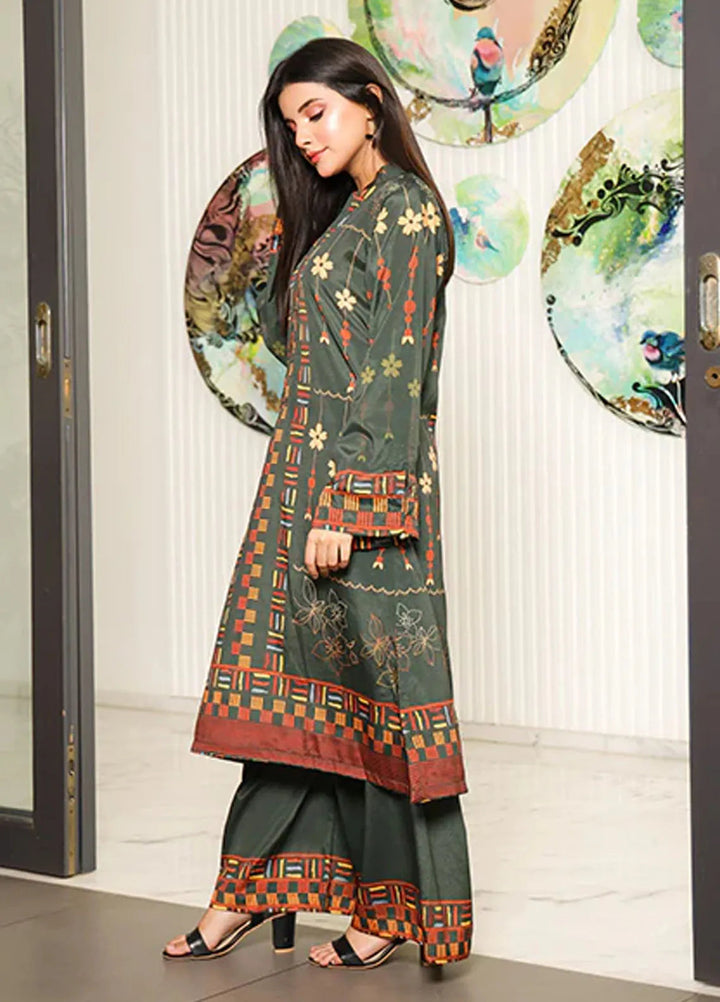 Nazmina Pret Printed Crepe 2 Piece Suit Eclipse Charm ZA-02