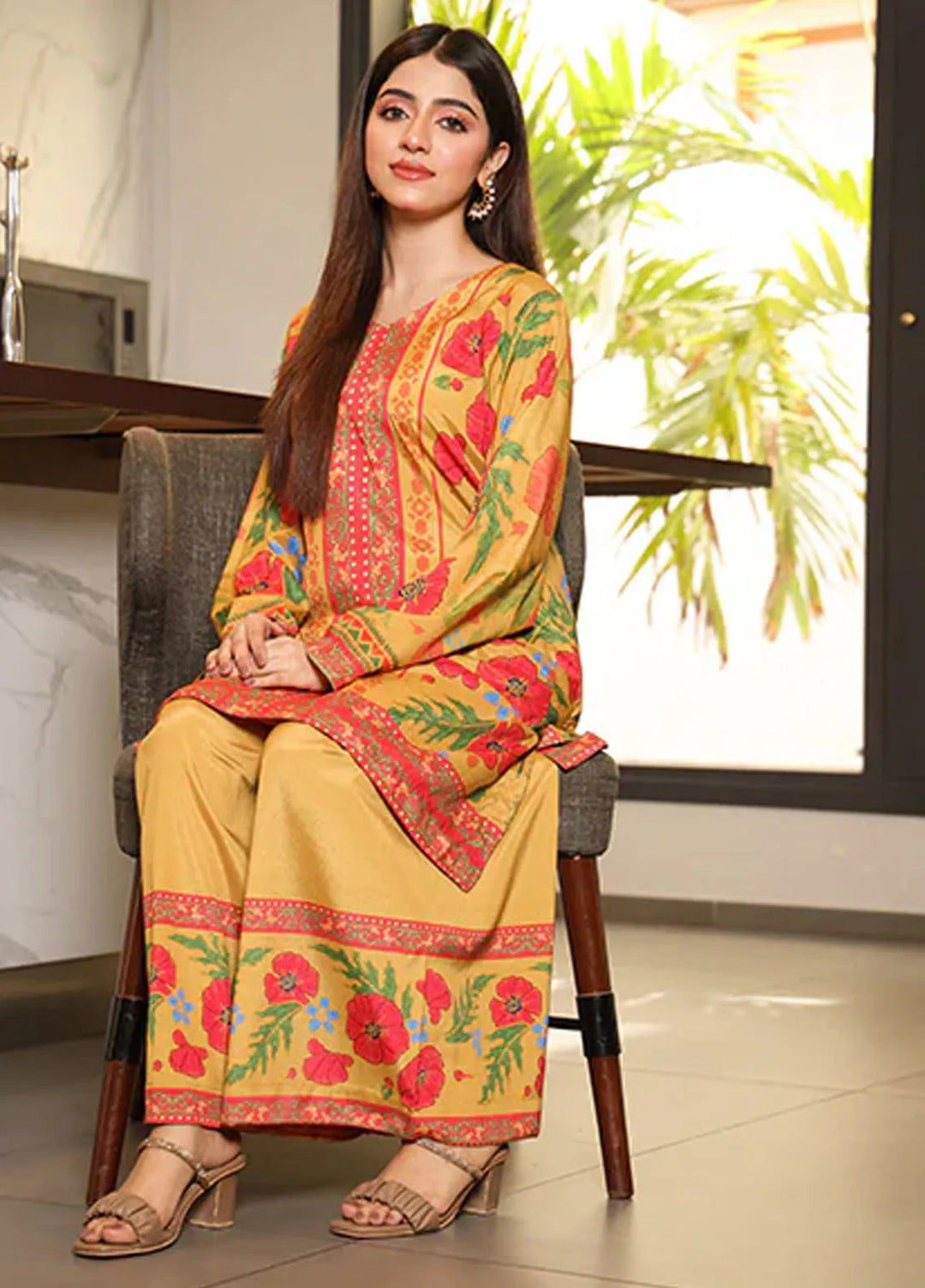 Nazmina Pret Printed Crepe 2 Piece Suit Orions Embrace ZA-08