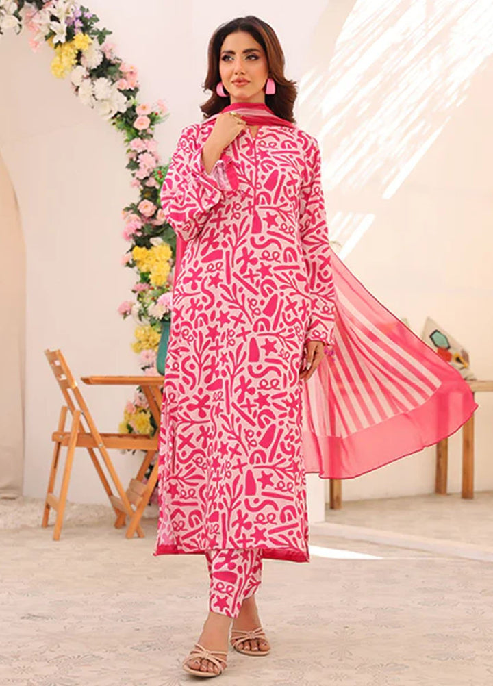 Nazmina Pret Printed Swiss Lawn 3 Piece Suit Astral Reverie