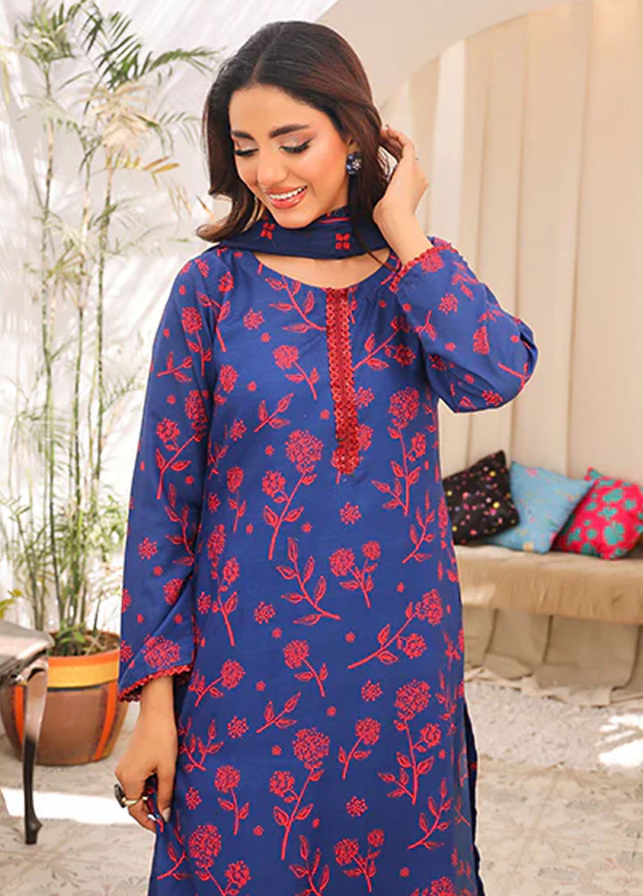 Nazmina Pret Printed Swiss Lawn 3 Piece Suit Brief Horizon