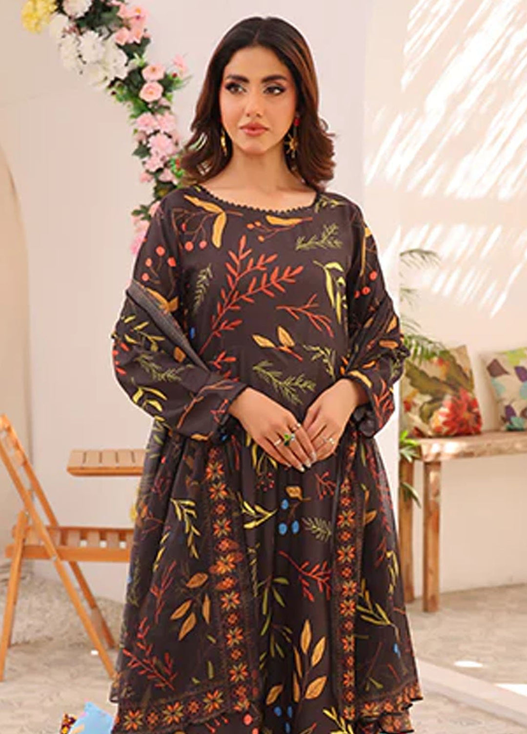 Nazmina Pret Printed Swiss Lawn 3 Piece Suit Fleeting Essence