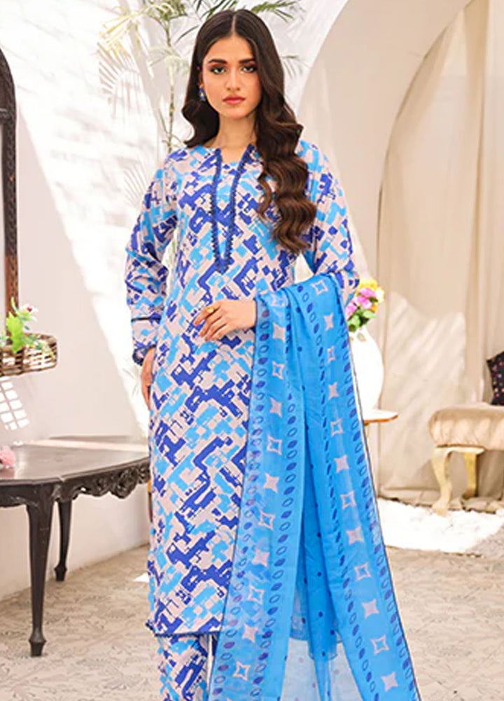 Nazmina Pret Printed Swiss Lawn 3 Piece Suit Impermanent Mirage