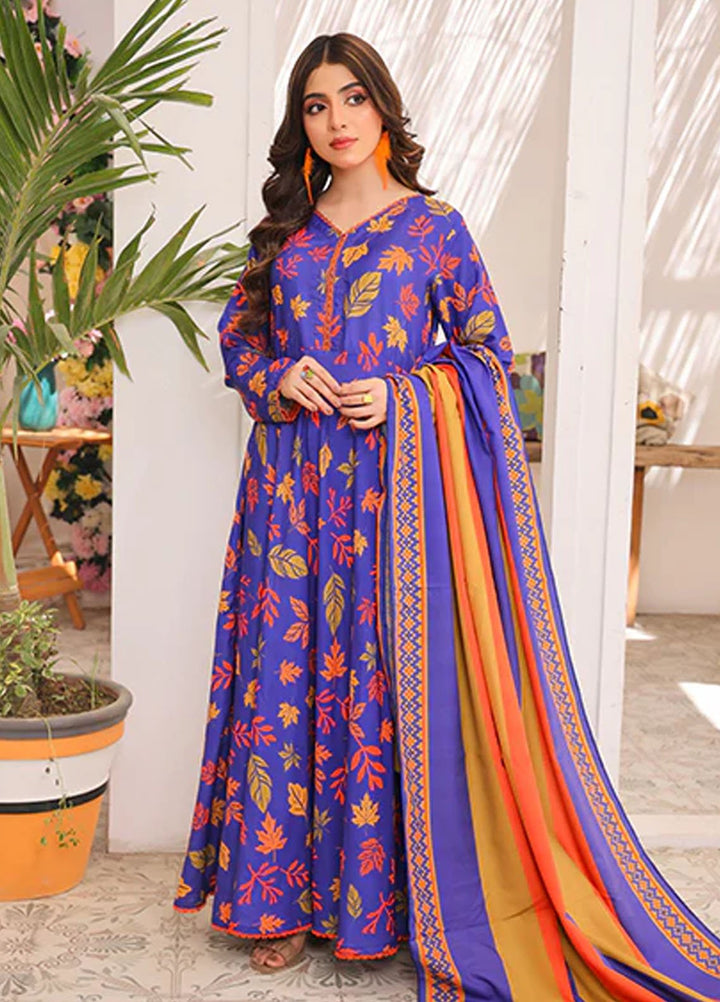 Nazmina Pret Printed Swiss Lawn 3 Piece Suit Petal Whirl