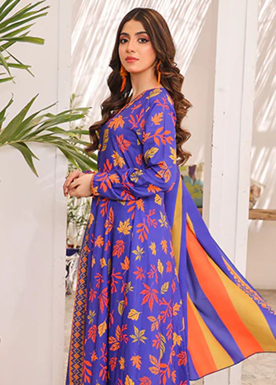 Nazmina Pret Printed Swiss Lawn 3 Piece Suit Petal Whirl