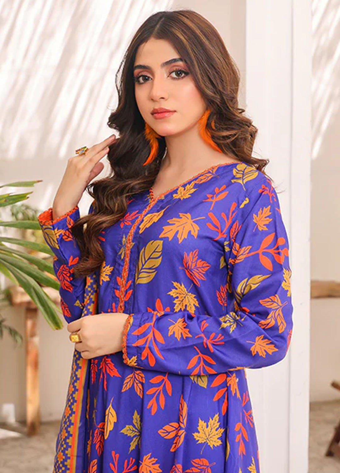 Nazmina Pret Printed Swiss Lawn 3 Piece Suit Petal Whirl