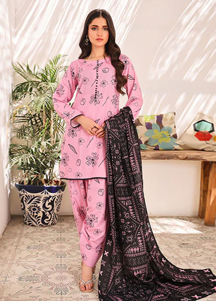Nazmina Pret Printed Swiss Lawn 3 Piece Suit Soft Bloom
