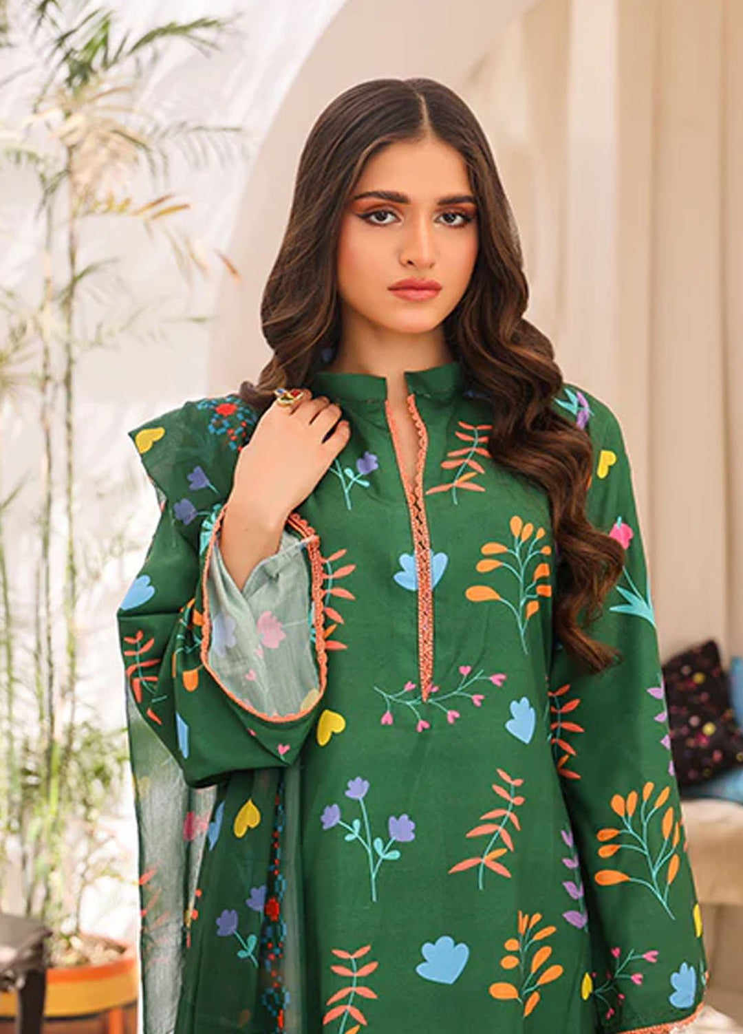 Nazmina Pret Printed Swiss Lawn 3 Piece Suit Transient Dream