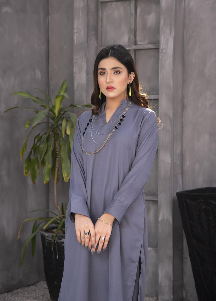 Nazmina Casual Pret  Georgette 2 Piece Dress NZ23SP KP-242 Metal