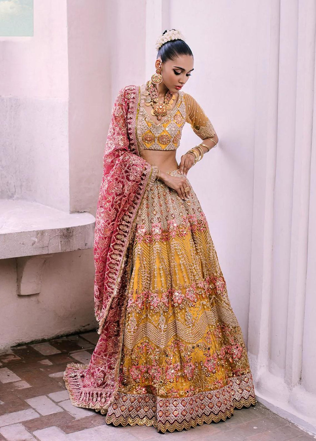 Nazni By Saira Rizwan Embroidered Net Suits Unstitched 3 Piece SR22N SR-02 ZARI - Luxury Collection