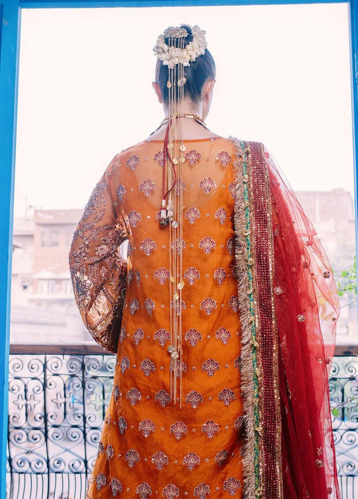 Nazni By Saira Rizwan Embroidered Organza Suits Unstitched 3 Piece SR22N SR-03 SAHAR - Luxury Collection