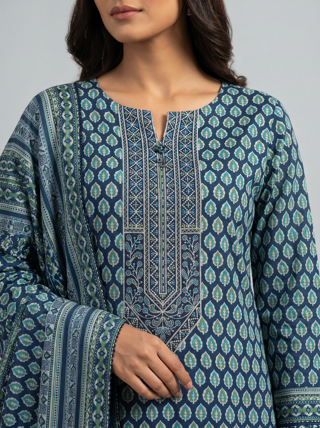 Daily Wear by HZ Textiles Unstitched Embroidered Lawn 3 Piece Suit PDW - 3318 Casual Collection