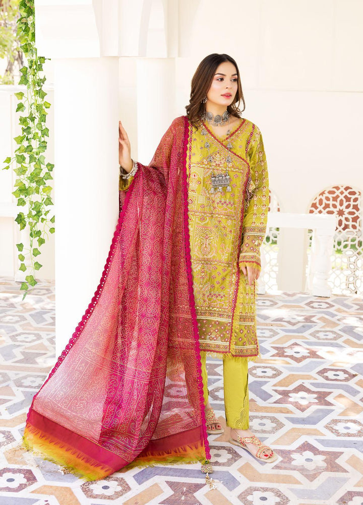 Neelos Embroidered Lawn Suits Unstitched 3 Piece NL22EL SAHAL - Summer Collection