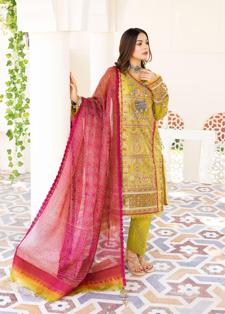 Neelos Embroidered Lawn Suits Unstitched 3 Piece NL22EL SAHAL - Summer Collection